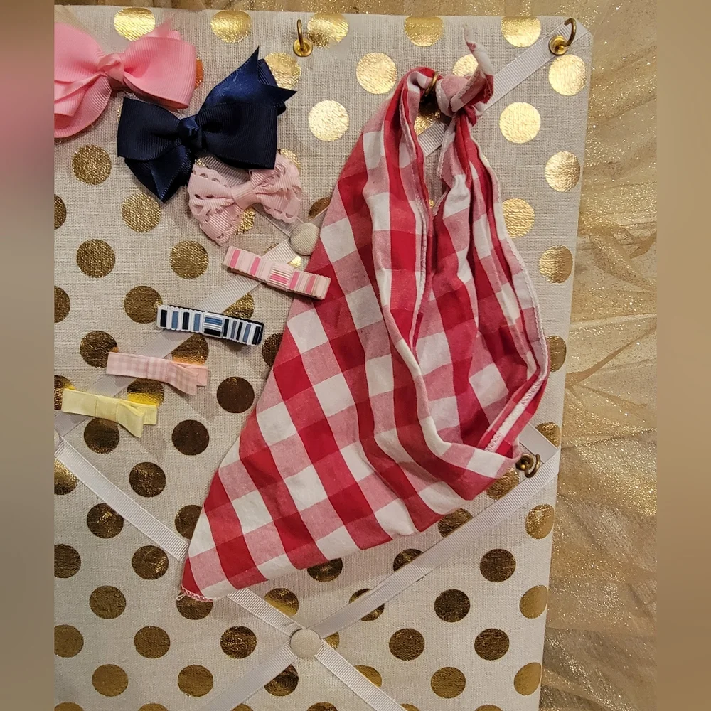 Little Girls Bandana, Hair Bows And Hair Clips